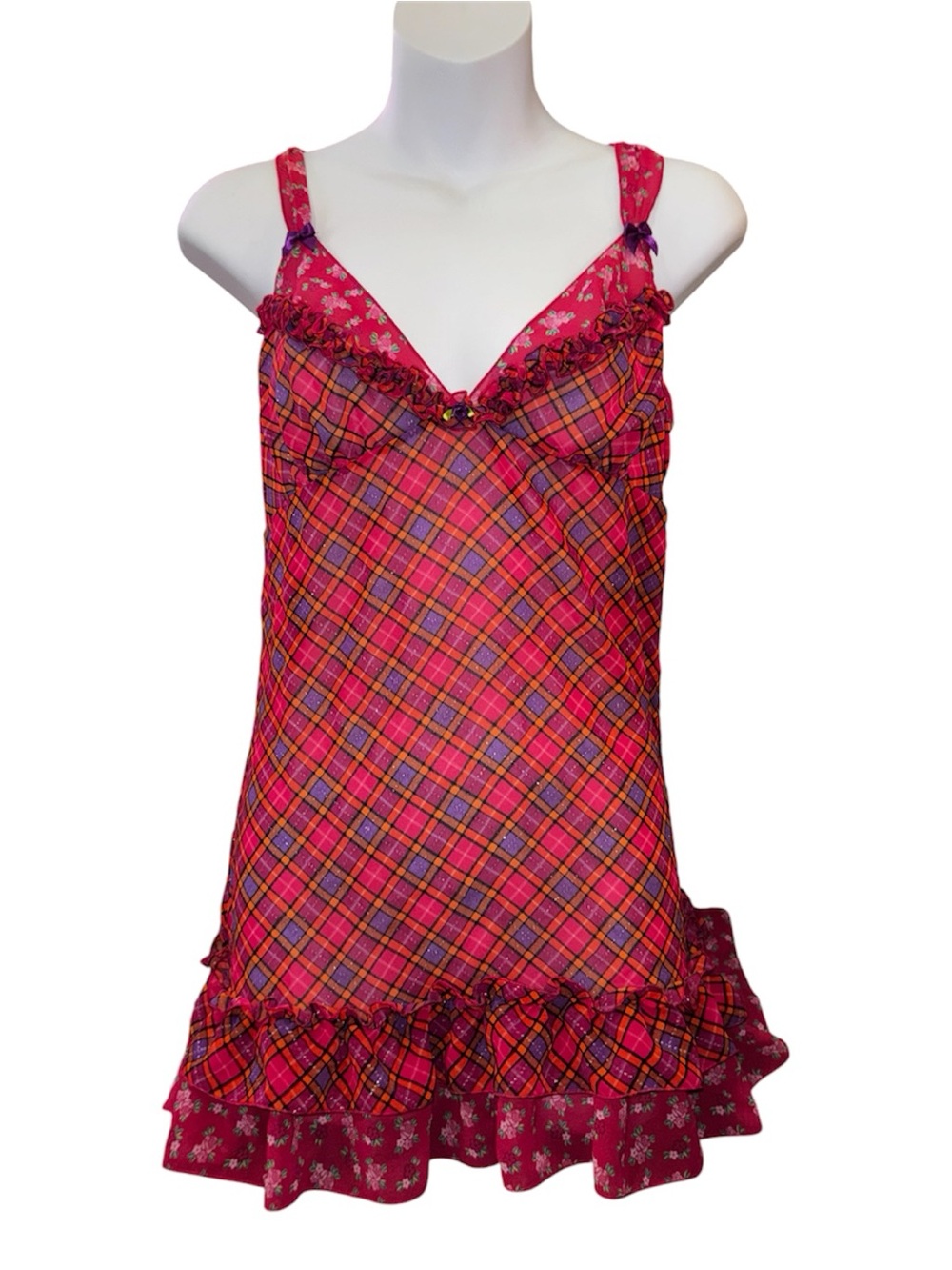 Vintage Y2K Victoria’s Secret Sexy Little Things Mesh Babydoll Lingerie Dress